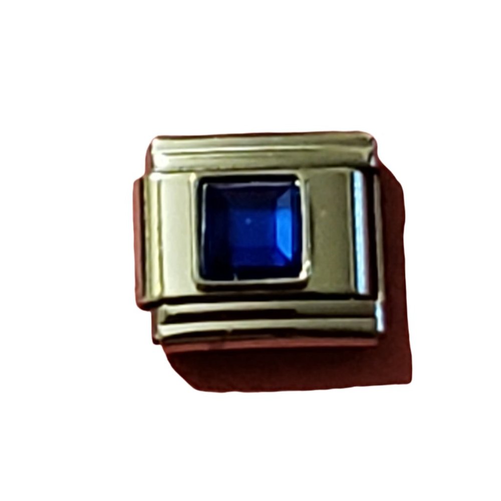 September Square 9mm charm for Italian Charm Bracelet, Unisex